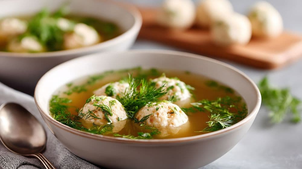 Classic Ashkenazi Chicken Soup with Matzo Balls