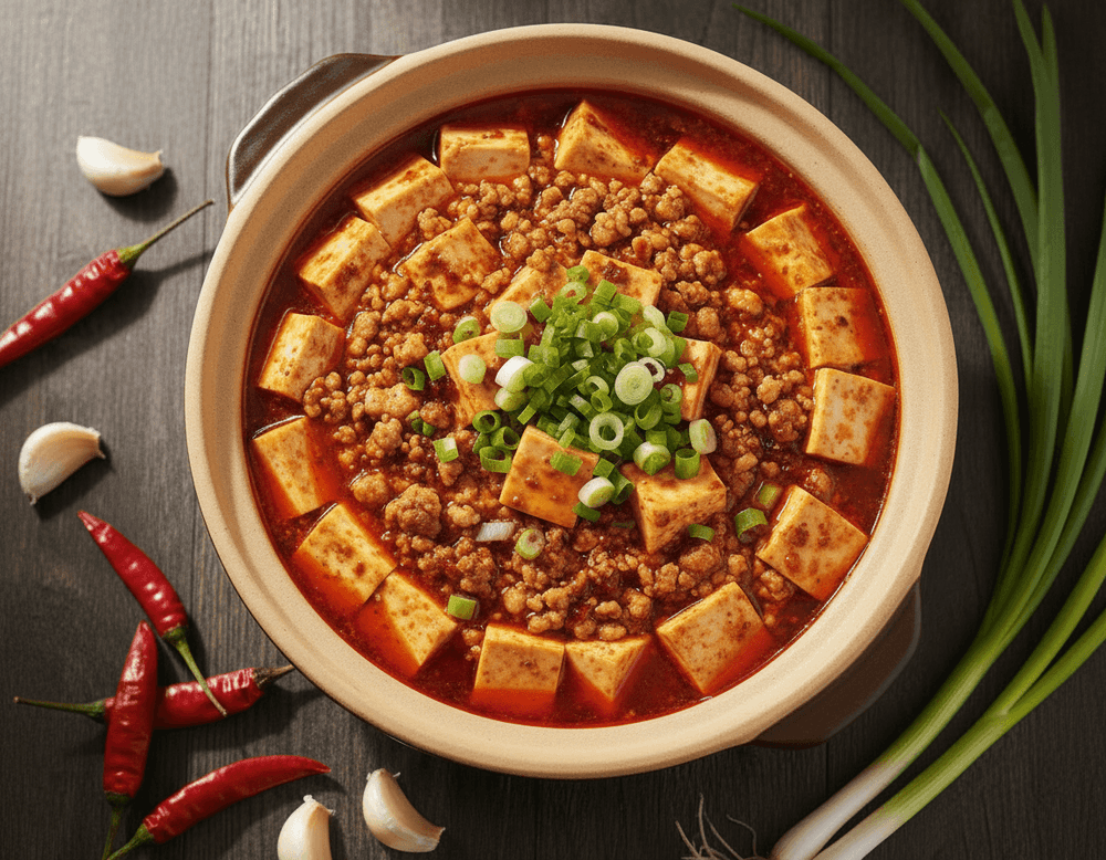 Mapo Tofu: Sichuan Spiced Tofu with Ground Pork