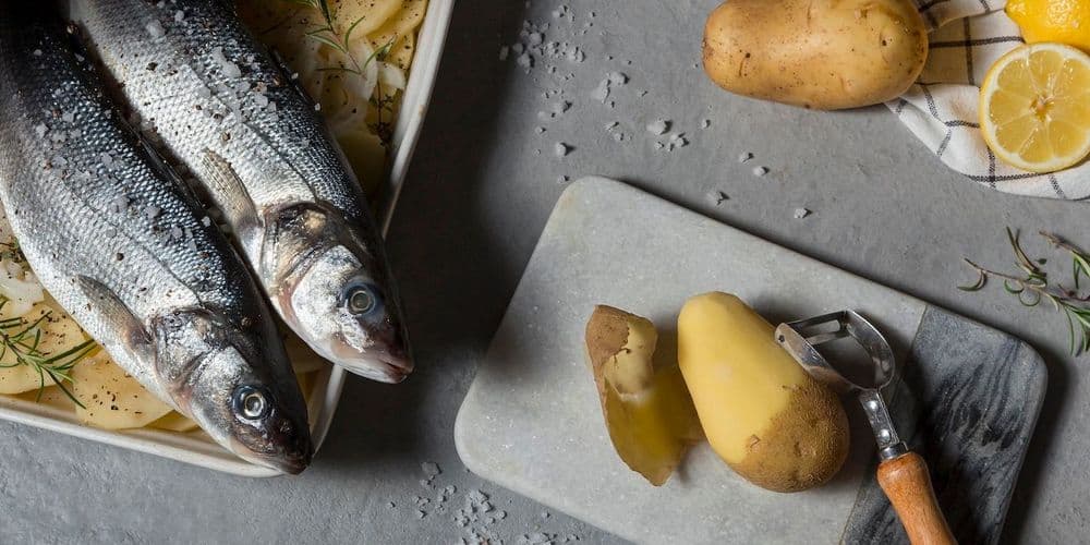 Paleo-Ernährung in Japan, Wurzelgemüse und Fisch ohne Getreide