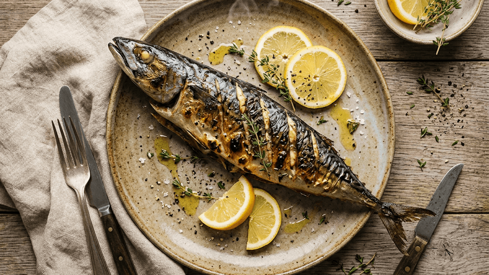 Grilled Mackerel with Lemon and Thyme