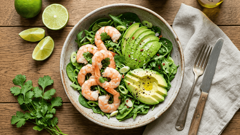 Keto Prawn and Avocado Salad with Lime