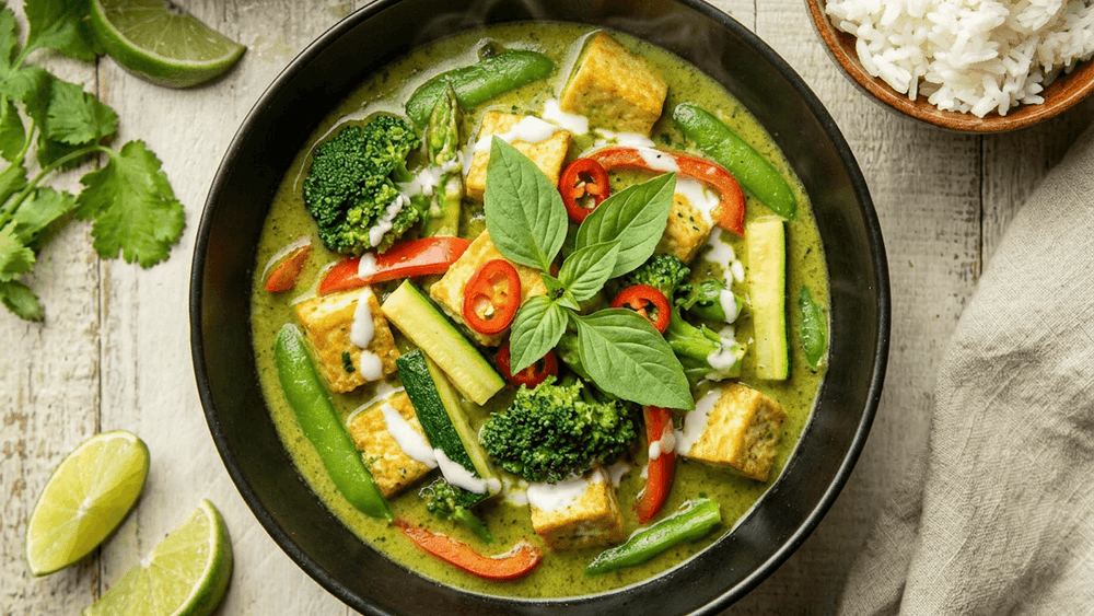 Thai Green Curry with Vegetables and Tofu