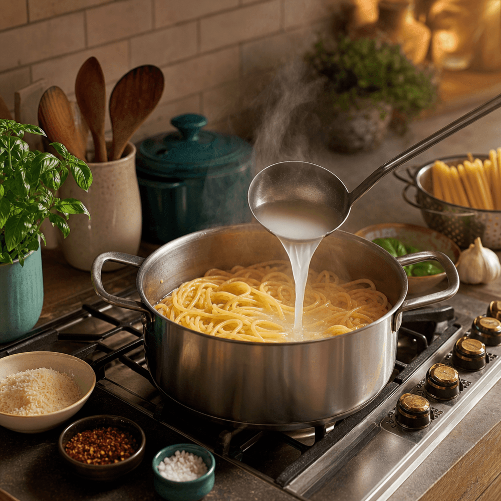 Água da Pasta, Líquido Amiláceo Que Liga Molho ao Macarrão