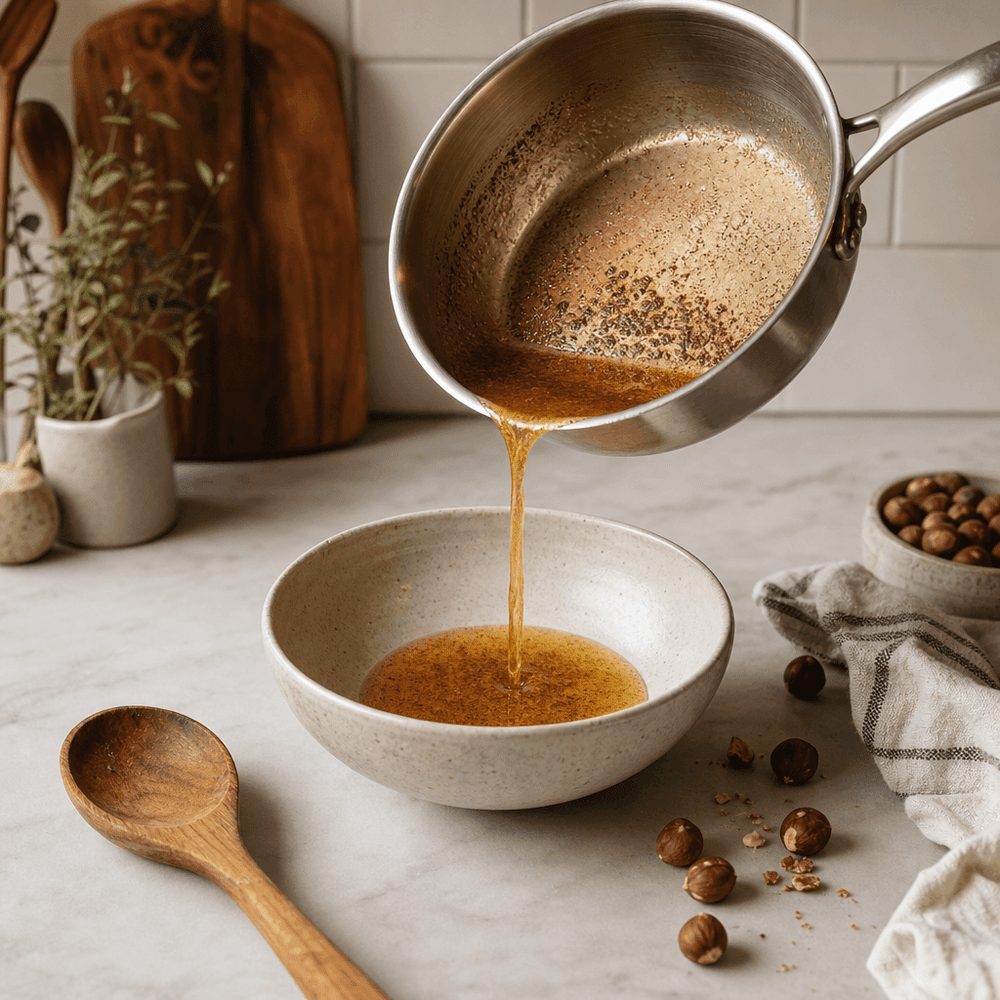 Beurre noisette, roussissement contrôlé