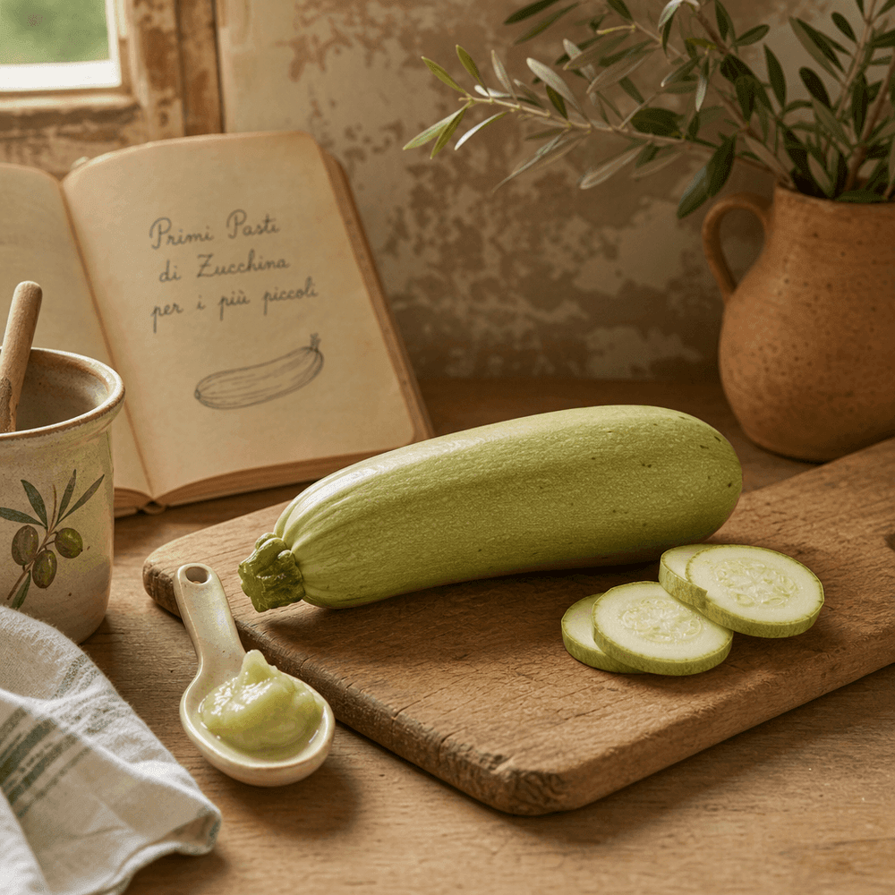 Calabacín sin Sal, el Primer Vegetal de los Bebés