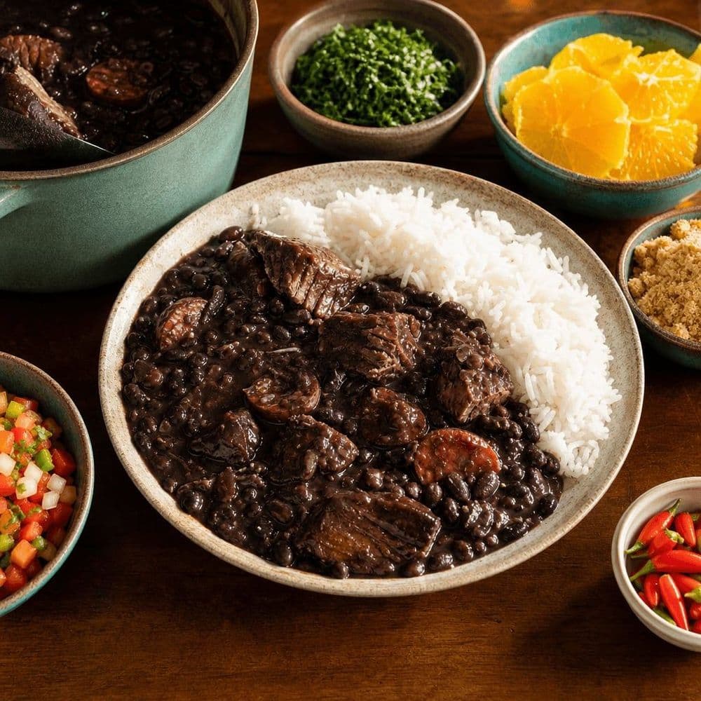 Feijoada: Brazilian Black Bean Stew with Pork and Beef