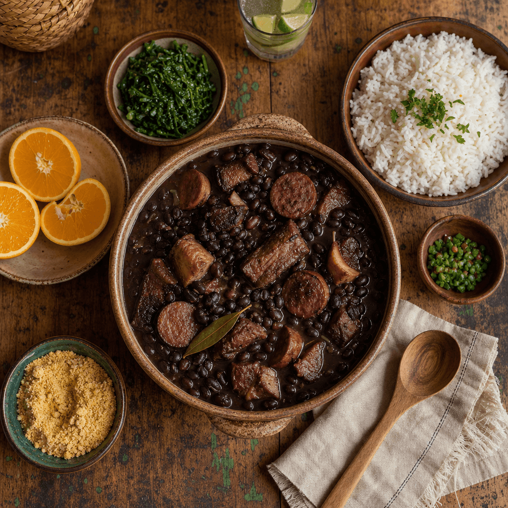 Feijoada Brasileira con Maiale, Manzo e Fagioli Neri