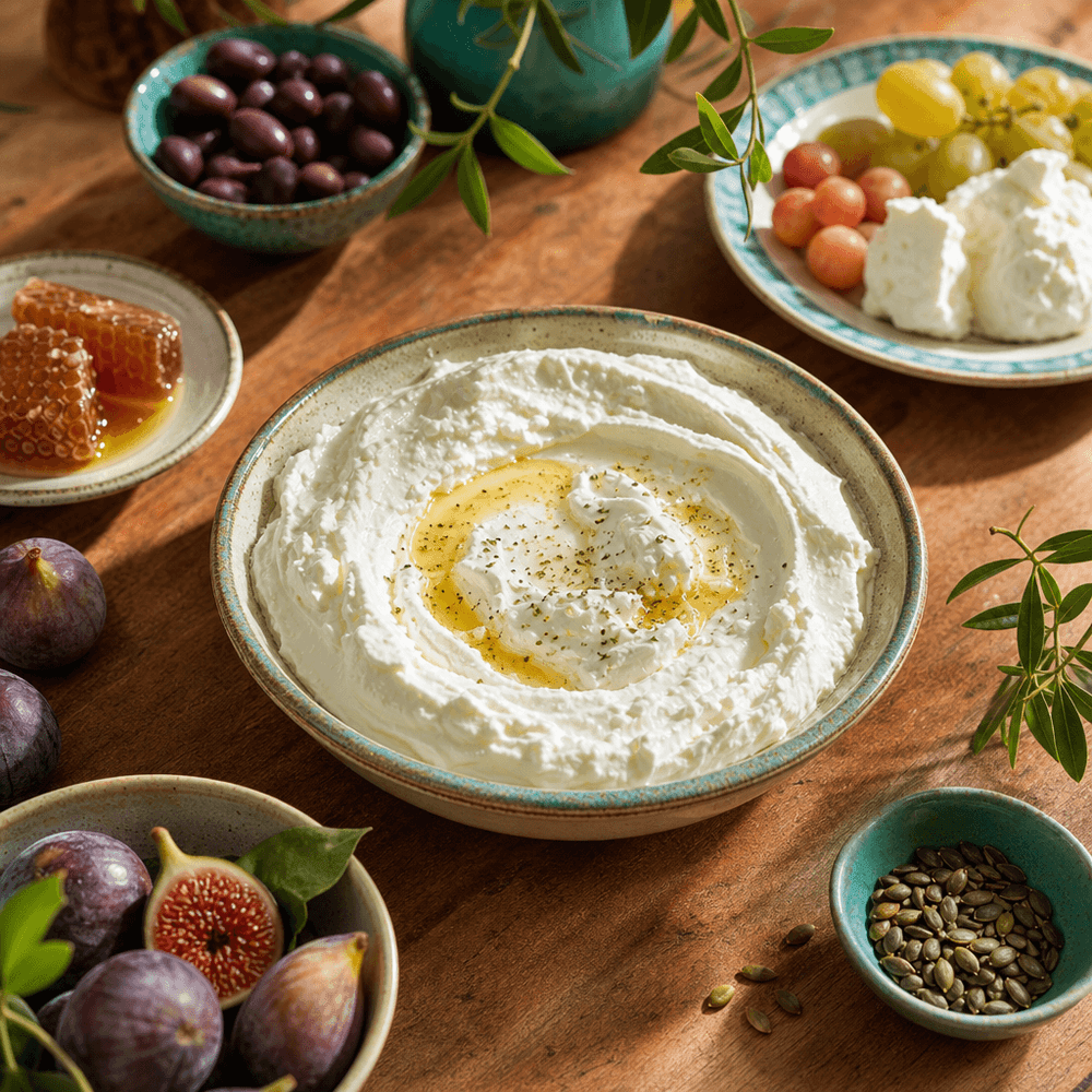 Le fromage blanc de style grec traditionnel