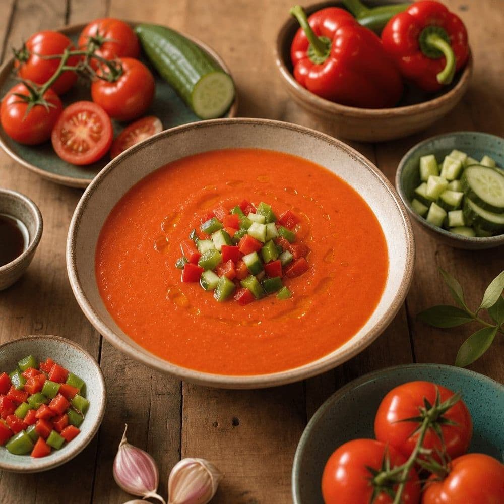 Gaspacho: emulsione o azeite no final