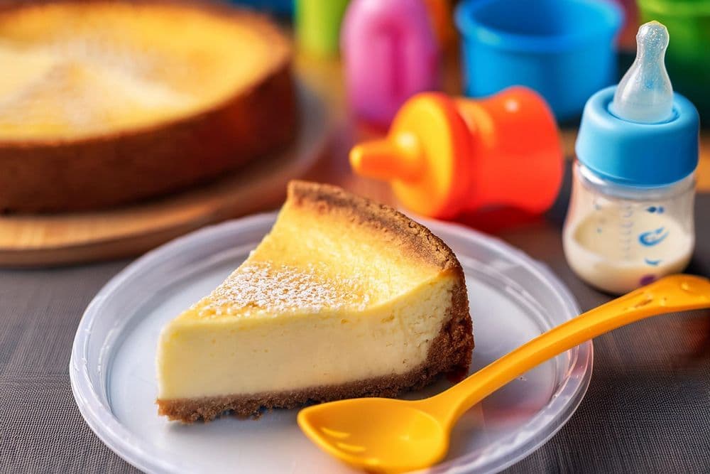 Gluten Free, Baby-Friendly Baked Cheesecake