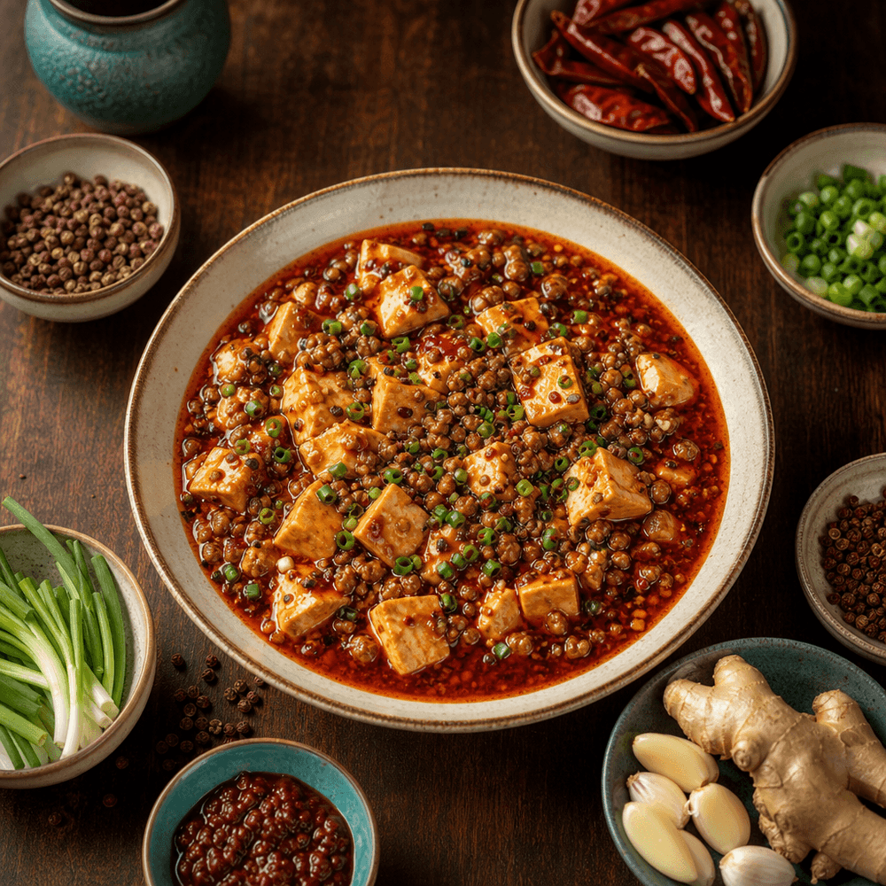 Mapo Tofu — Tofu Picante de Sichuan com Porco