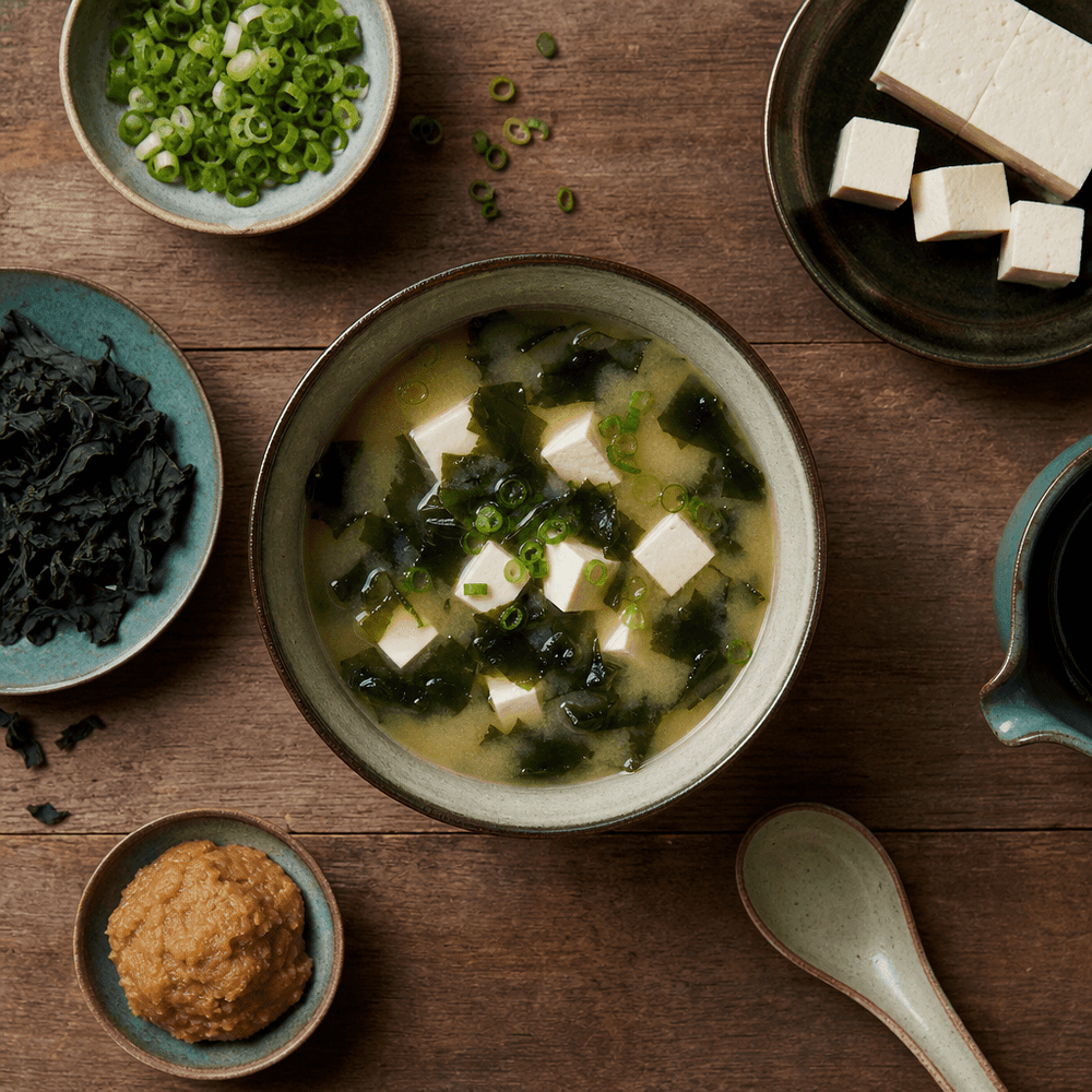 Miso Shiru com Wakame e Tofu