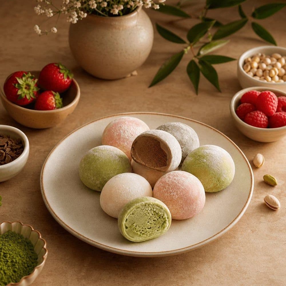 Mochi gelato, o momento certo para servi-lo