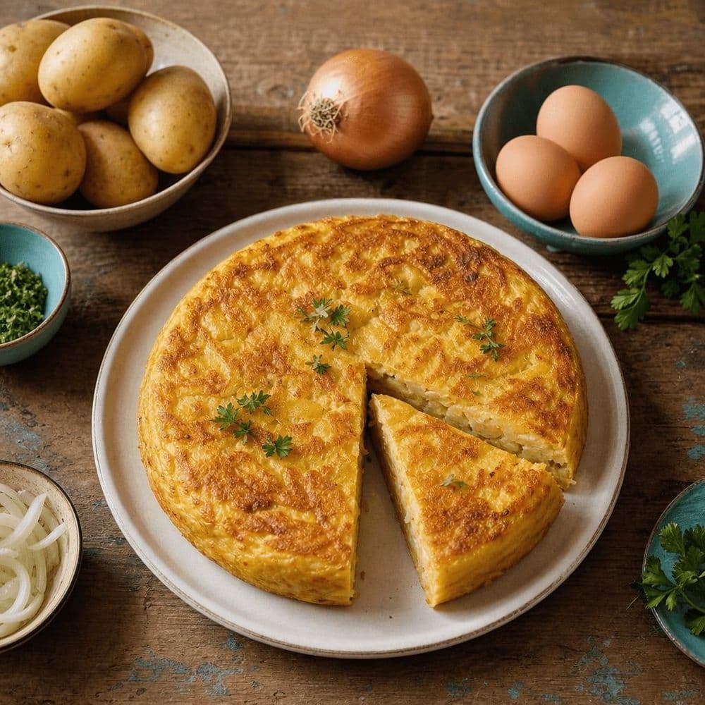 Spanish Omelette with Confit Potatoes
