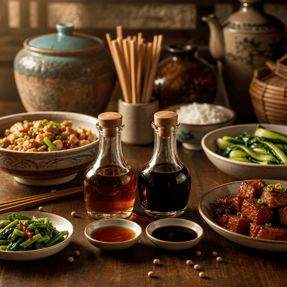 Sauce soja claire et foncée : deux usages chinois