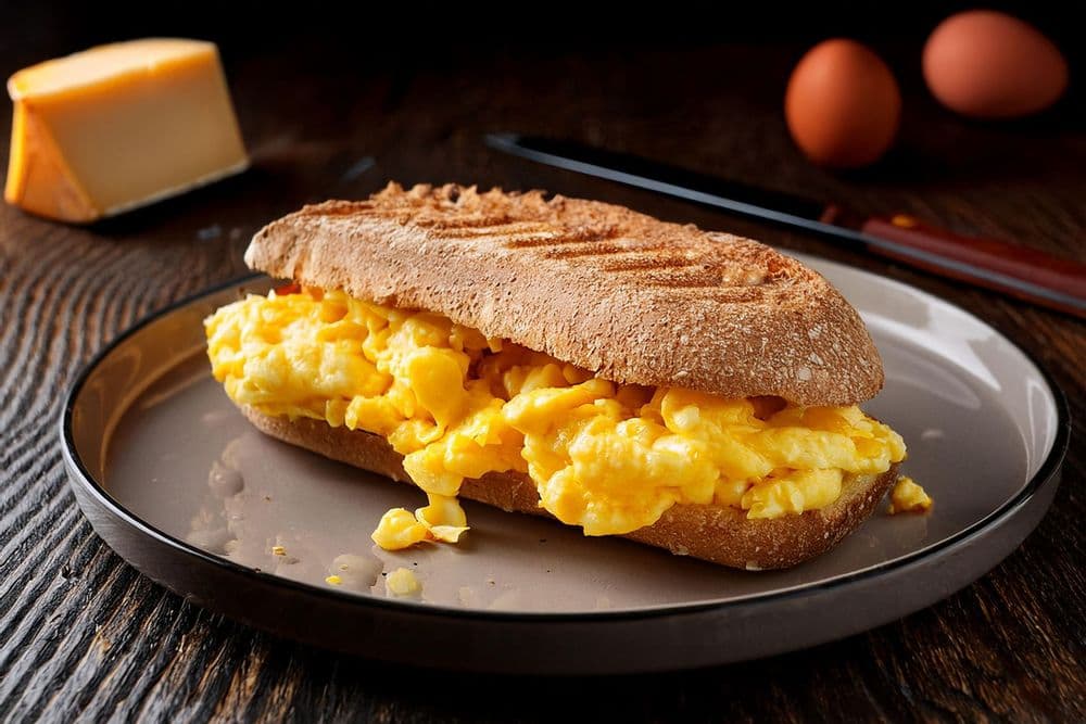 Eggs and Cheese Panini