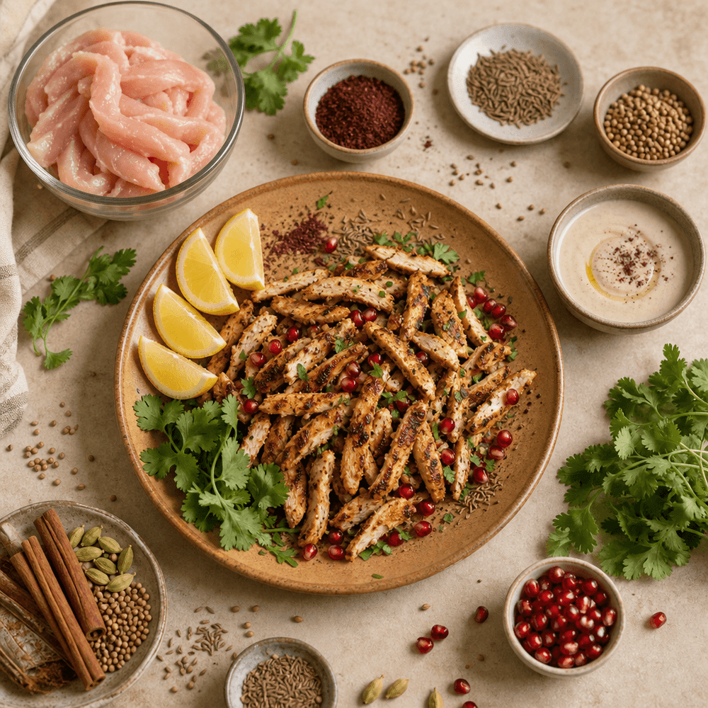 Shawarma de Frango com Especiarias do Levante