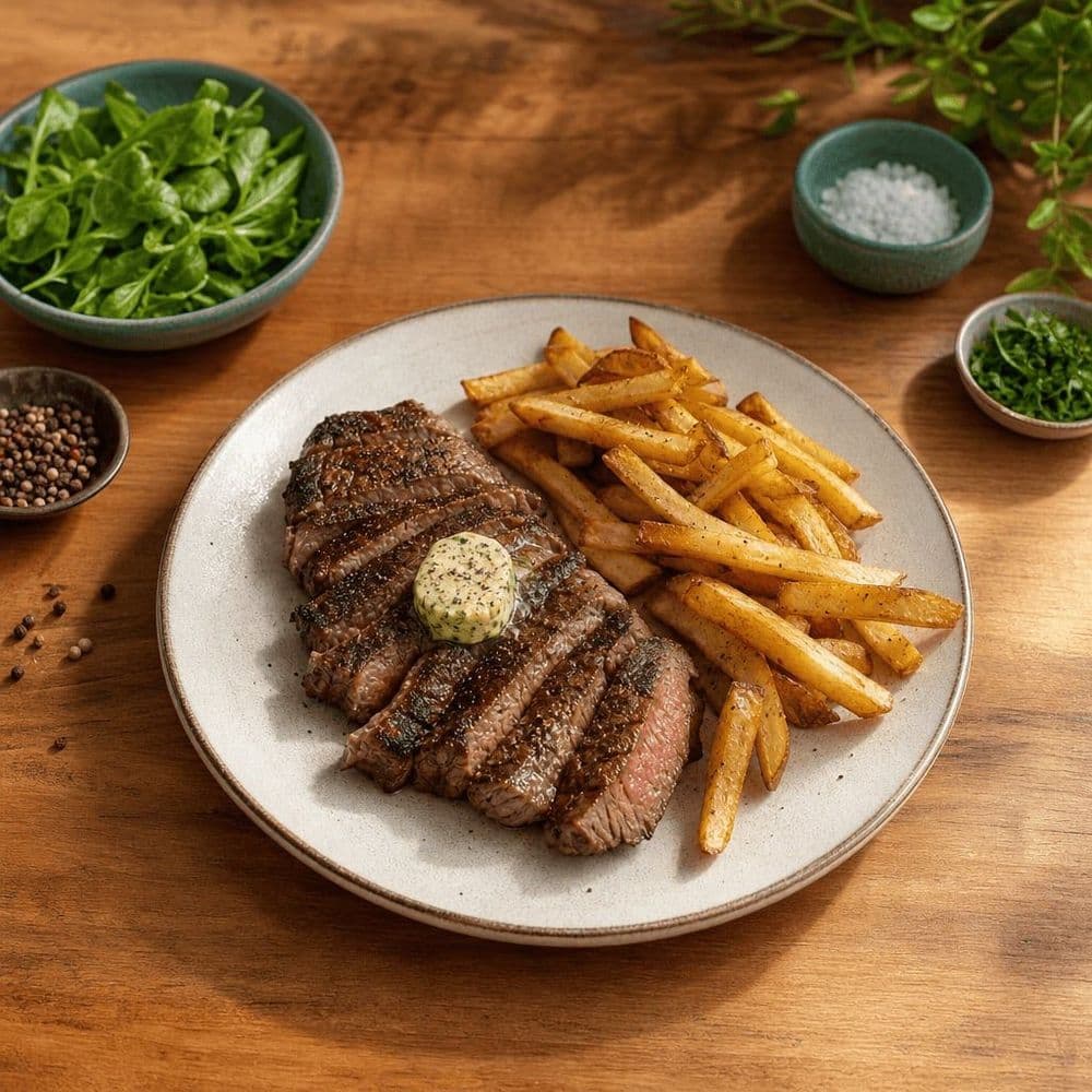 Steak Frites: deixar a carne descansar para mais suculência