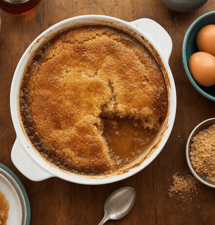 Pouding chômeur, gâteau au sirop d'érable